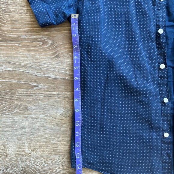 Blue Button Up - Picture 3 of 4